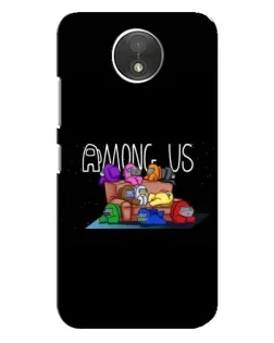 Чехол для Motorola Moto C (XT1750) с картинкой «Логотип Among Us» Чехол для Motorola Moto C (XT1750) с картинкой «Логотип Among Us»