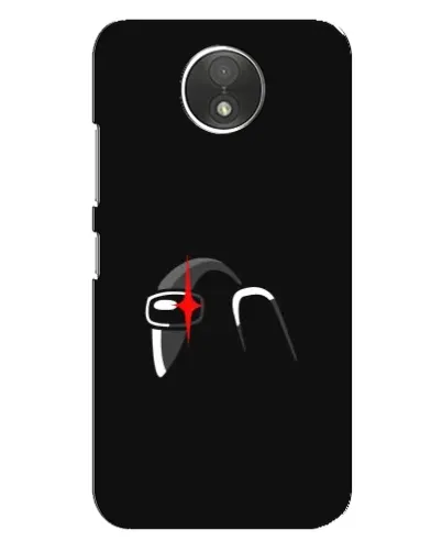 Чехол для Motorola Moto C (XT1750) с картинкой «Among Us шлем»