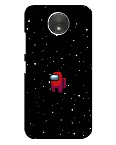 Чехол для Motorola Moto C (XT1750) с картинкой «Красный Among Us»