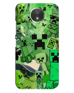 Чохол для Motorola Moto C (XT1750) з картинкою «Кріпери Minecraft» Чохол для Motorola Moto C (XT1750) з картинкою «Кріпери Minecraft»