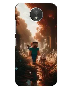 Чохол для Motorola Moto C (XT1750) з картинкою «Стів у лісі» Чохол для Motorola Moto C (XT1750) з картинкою «Стів у лісі»