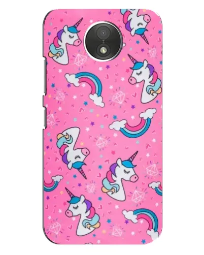 Чехол для Motorola Moto C (XT1750) с картинкой «Unicorn паттерн розовый» Чехол для Motorola Moto C (XT1750) с картинкой «Unicorn паттерн розовый»
