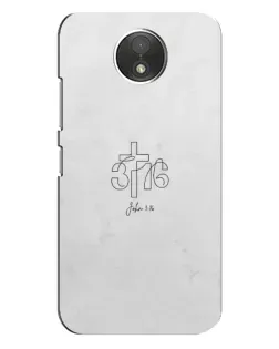 Чехол для Motorola Moto C (XT1750) с картинкой «Иоанна 3:16 Крест» Чехол для Motorola Moto C (XT1750) с картинкой «Иоанна 3:16 Крест»