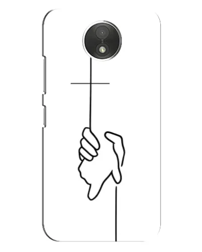 Чехол для Motorola Moto C (XT1750) с картинкой «Рука держит»