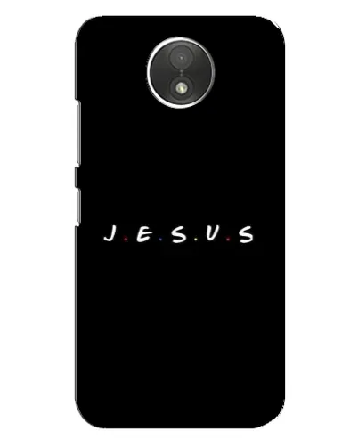 Чехол для Motorola Moto C (XT1750) с картинкой «Точки веры J.E.S.U.S.»