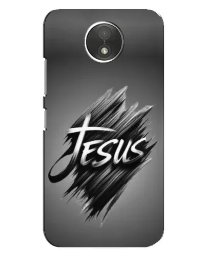 Чехол для Motorola Moto C (XT1750) с картинкой «Надпись Jesus Graffiti»