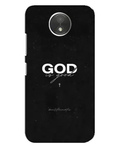 Чехол для Motorola Moto C (XT1750) с картинкой «GOD — Бог над всем»