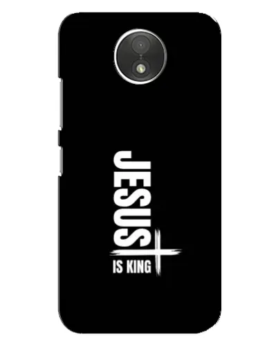 Чехол для Motorola Moto C (XT1750) с картинкой «Вертикаль веры Jesus»