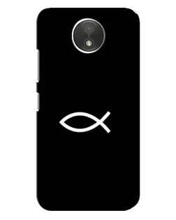 Чохол для Motorola Moto C (XT1750) з картинкою «Символ риби Jesus»