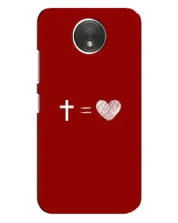Чохол для Motorola Moto C (XT1750) з картинкою «Рівняння любові»