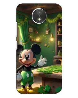 Чехол для Motorola Moto C (XT1750) с картинкой «Микки в мастерской»