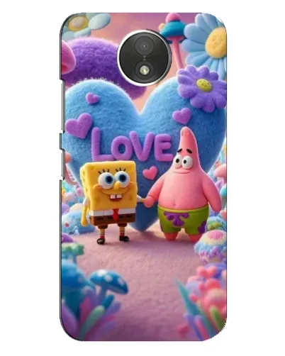 Чехол для Motorola Moto C (XT1750) с картинкой «Губка Боб Патрик»