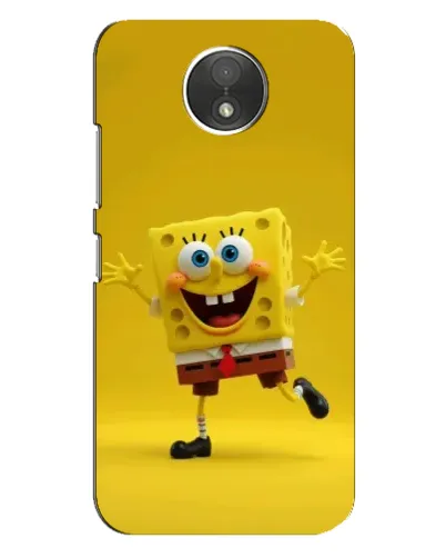Чехол для Motorola Moto C (XT1750) с картинкой «Позитивный Губка Боб»