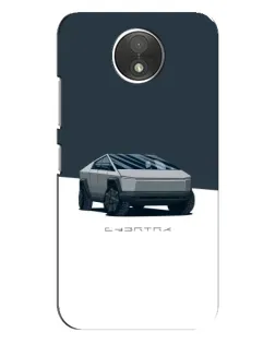 Чехол для Motorola Moto C (XT1750) с картинкой «Серебристый Cybertruck Tesla» Чехол для Motorola Moto C (XT1750) с картинкой «Серебристый Cybertruck Tesla»