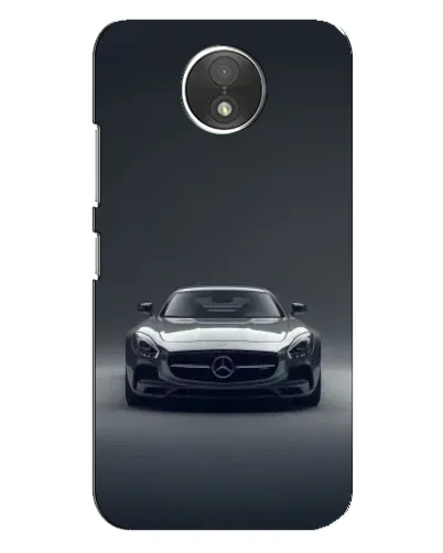 Чехол для Motorola Moto C (XT1750) с картинкой «Mercedes на черном»
