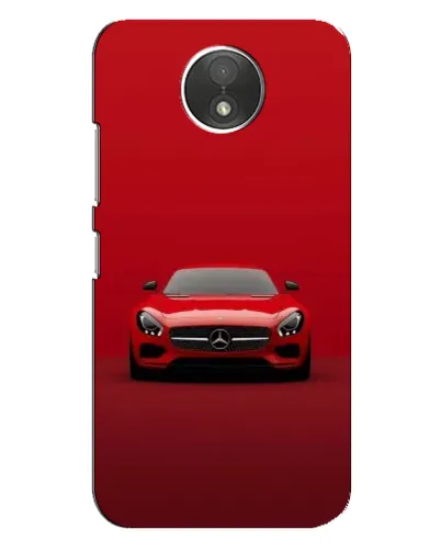 Чехол для Motorola Moto C (XT1750) с картинкой «Красный Mercedes AMG»