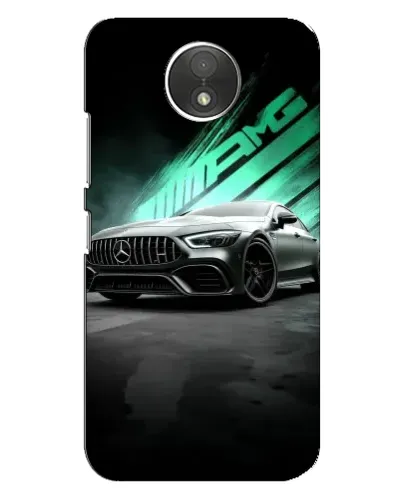 Чехол для Motorola Moto C (XT1750) с картинкой «Темный Mercedes AMG»
