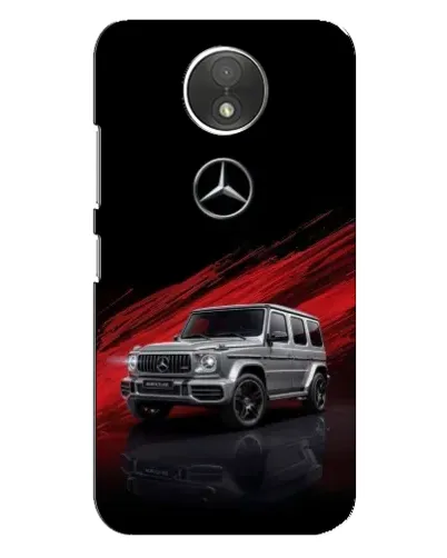 Чехол для Motorola Moto C (XT1750) с картинкой «Mercedes G-Class красный»