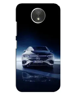 Чехол для Motorola Moto C (XT1750) с картинкой «Ночной Mercedes EQ»