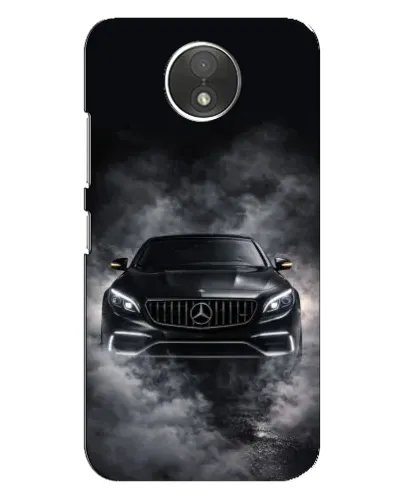Чехол для Motorola Moto C (XT1750) с картинкой «Mercedes в дыму»
