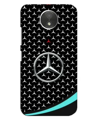 Чехол для Motorola Moto C (XT1750) с картинкой «Mercedes — бирюзовый акцент»