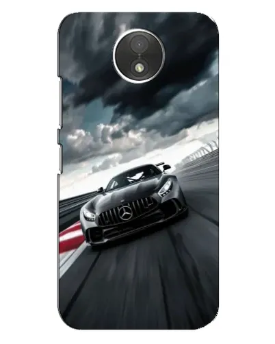 Чехол для Motorola Moto C (XT1750) с картинкой «Гоночный Mercedes AMG»
