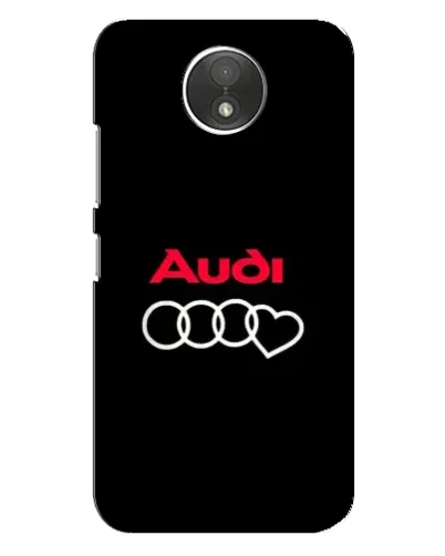 Чехол для Motorola Moto C (XT1750) с картинкой «Логотип Audi Heart»