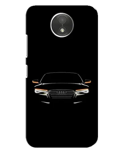 Чехол для Motorola Moto C (XT1750) с картинкой «Audi — ночной контур»