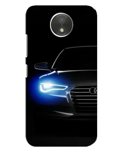 Чехол для Motorola Moto C (XT1750) с картинкой «Неоновый взгляд Audi»