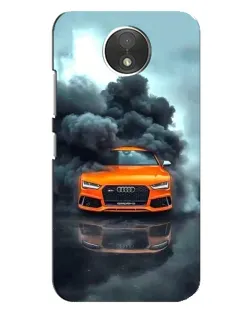 Чехол для Motorola Moto C (XT1750) с картинкой «Audi в облаках дыма» Чехол для Motorola Moto C (XT1750) с картинкой «Audi в облаках дыма»