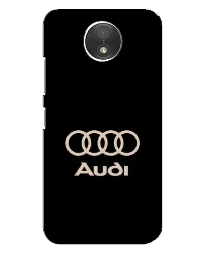 Чехол для Motorola Moto C (XT1750) с картинкой «Audi — золотой логотип»