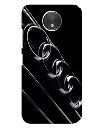 Чехол для Motorola Moto C (XT1750) с картинкой «Audi — абстрактные кольца»
