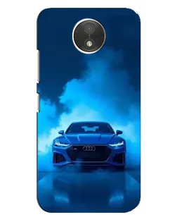 Чехол для Motorola Moto C (XT1750) с картинкой «Audi — голубая энергия» Чехол для Motorola Moto C (XT1750) с картинкой «Audi — голубая энергия»