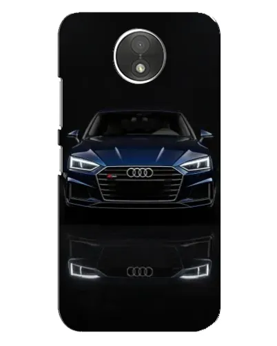 Чехол для Motorola Moto C (XT1750) с картинкой «Audi — ночное отражение»