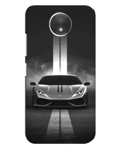 Чехол для Motorola Moto C (XT1750) с картинкой «Lamborghini симметрия дорог»