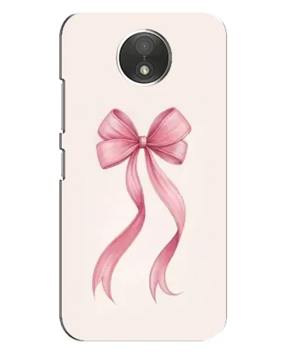 Чехол для Motorola Moto C (XT1750) с картинкой «Розовый бант»
