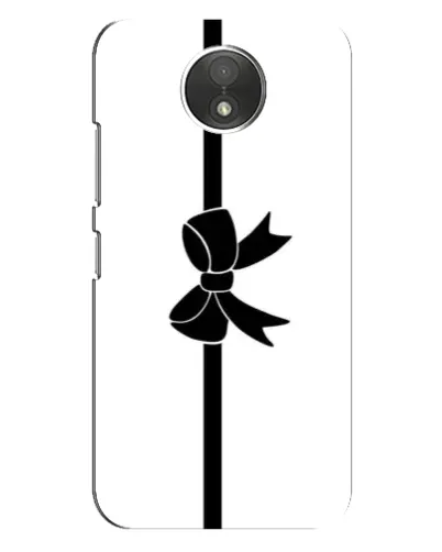 Чехол для Motorola Moto C (XT1750) с картинкой «Вертикальный бант»