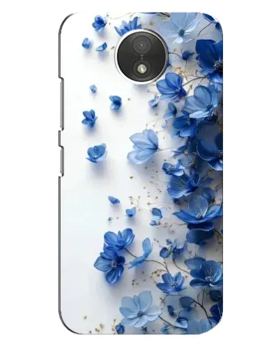 Чехол для Motorola Moto C (XT1750) с картинкой «Голубой цветочный каскад» Чехол для Motorola Moto C (XT1750) с картинкой «Голубой цветочный каскад»