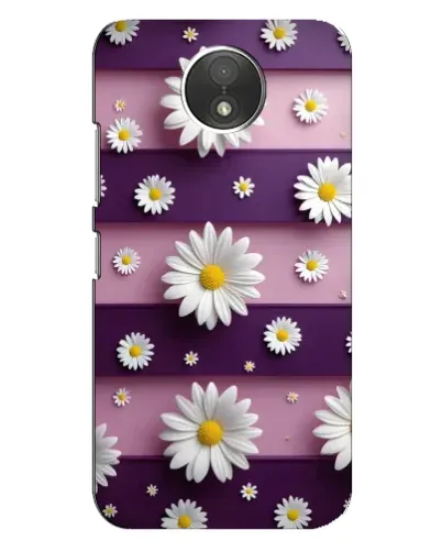 Чехол для Motorola Moto C (XT1750) с картинкой «Ромашки на фиолетовом» Чехол для Motorola Moto C (XT1750) с картинкой «Ромашки на фиолетовом»