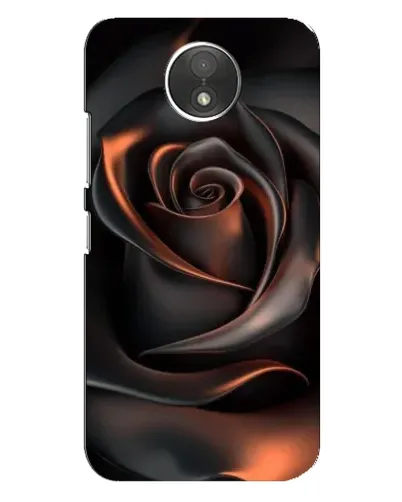 Чехол для Motorola Moto C (XT1750) с картинкой «Шелковая черная роза» Чехол для Motorola Moto C (XT1750) с картинкой «Шелковая черная роза»