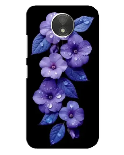Чехол для Motorola Moto C (XT1750) с картинкой «Фиолетовые цветы с росою» Чехол для Motorola Moto C (XT1750) с картинкой «Фиолетовые цветы с росою»