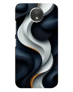 Чехол для Motorola Moto C (XT1750) с картинкой «Объемные черно-белые ленты» Чехол для Motorola Moto C (XT1750) с картинкой «Объемные черно-белые ленты»