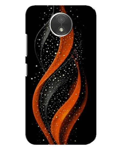 Чехол для Motorola Moto C (XT1750) с картинкой «Огненная звездная волна»
