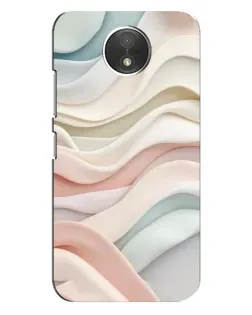 Чехол для Motorola Moto C (XT1750) с картинкой «Пастельные нежные волны»