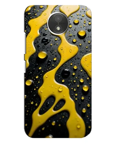 Чехол для Motorola Moto C (XT1750) с картинкой «Жидкое желтое золото»