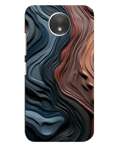 Чехол для Motorola Moto C (XT1750) с картинкой «Цветные волны каньона»