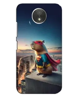 Чехол для Motorola Moto C (XT1750) с картинкой «Капи-мен супергерой»