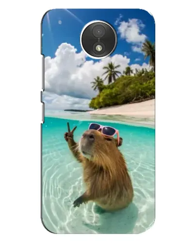 Чехол для Motorola Moto C (XT1750) с картинкой «Капибара на море» Чехол для Motorola Moto C (XT1750) с картинкой «Капибара на море»
