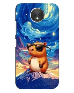 Чехол для Motorola Moto C (XT1750) с картинкой «Капибара Ван Гога»