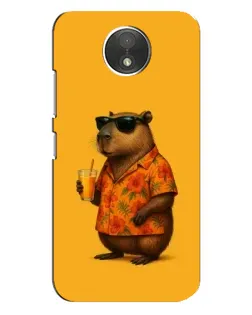 Чехол для Motorola Moto C (XT1750) с картинкой «Капибара на отдыхе»